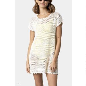 Show Me Your MuMu Cleo Crochet Mini Dress Coverup